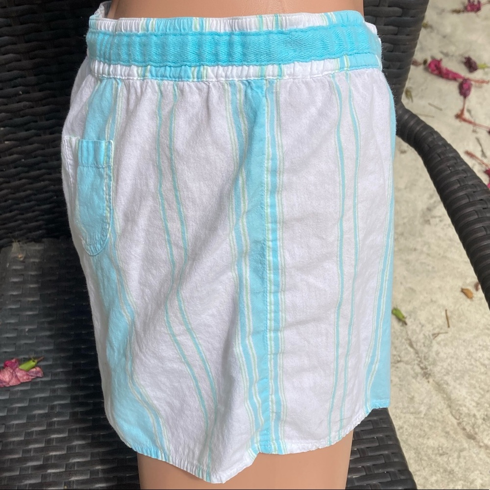 Gap Shorts Cotton Lightweight Turquoise White Extra Small - Picture 13 of 15